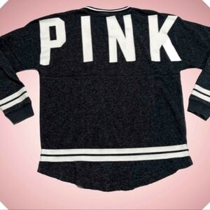 PINK Victoria's Secret Women's Black and White Top